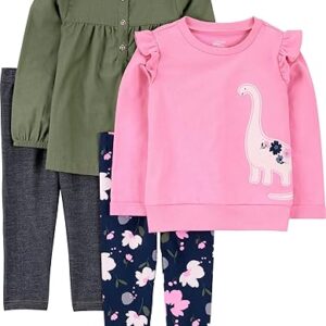 Simple Joys by Carter's girls 4-piece Playwear Set